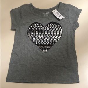 The Children’s Place Girls Embellished tee  xs